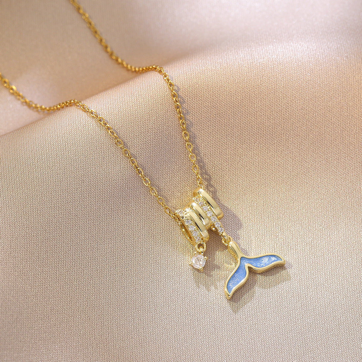 Wholesale Gold Plated Copper Butterfly Zircon Necklace Elegant Nature Design For Women Boutique Resale Jewelry Accessory