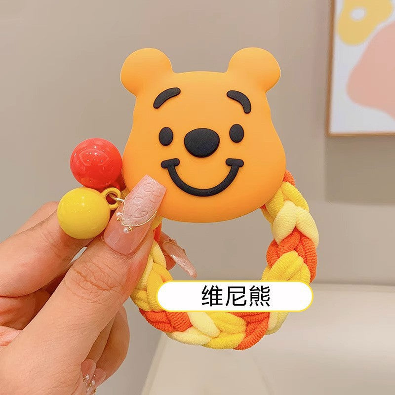 Wholesale 10pcs Cute Cartoon Rainbow Braided Hair Band Hair Scrunchies ACCVIP-HS-Huidi001