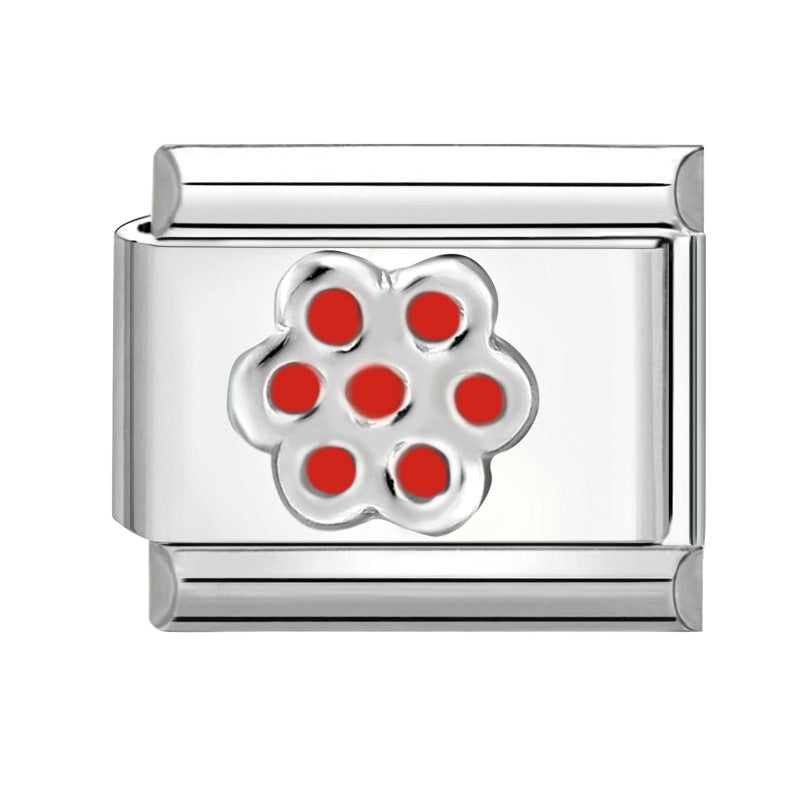 Wholesale Italian Charm Bracelet 9mm DIY Splicing Cute Cartoon Titanium Steel Composable Bracelet