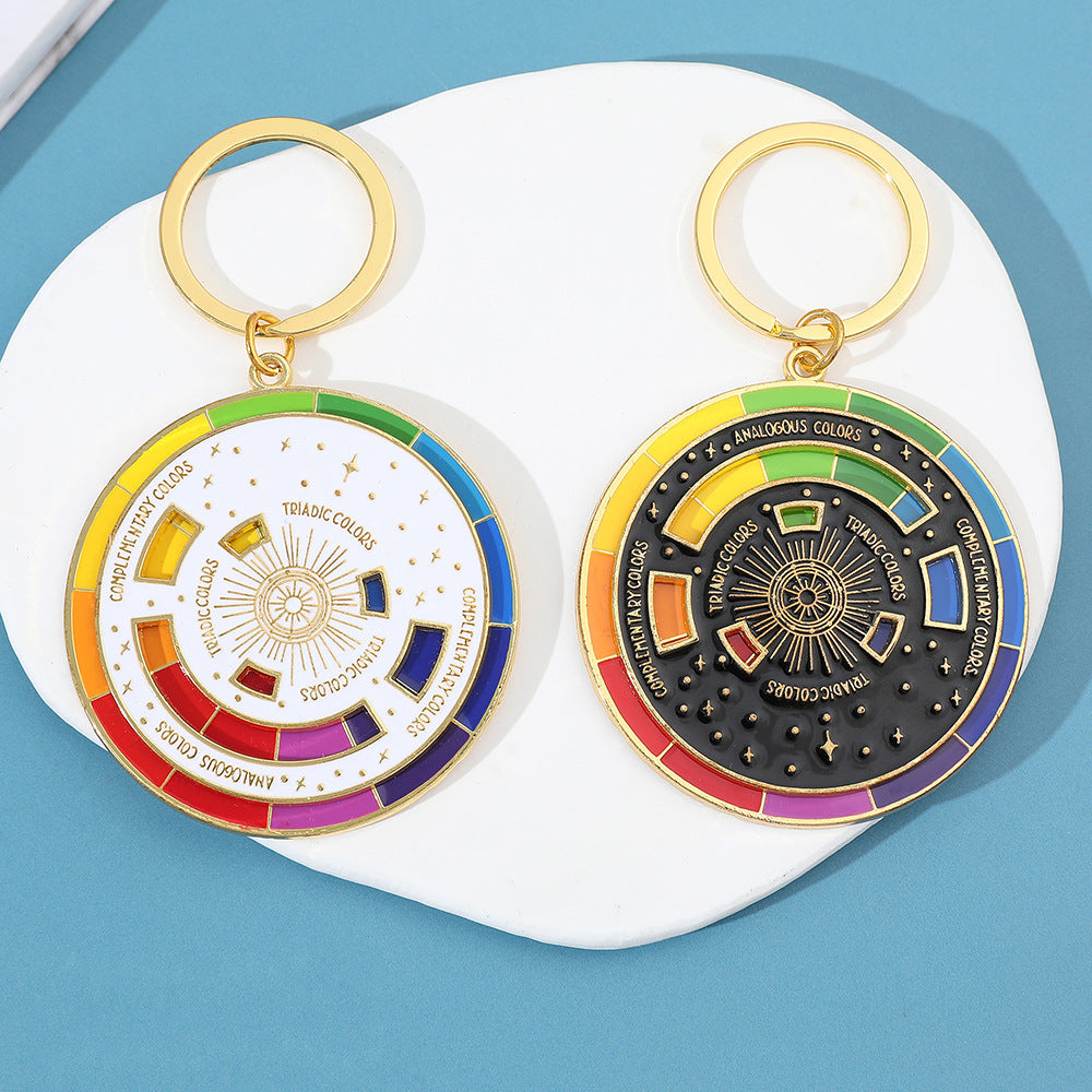 Wholesale  Hot Sale to Save Your Color Matching Problem Turntable Alloy Keychain