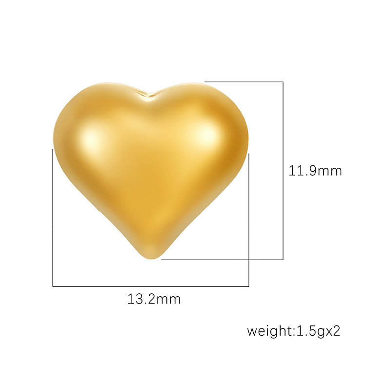 Wholesale retro geometric love shape earrings