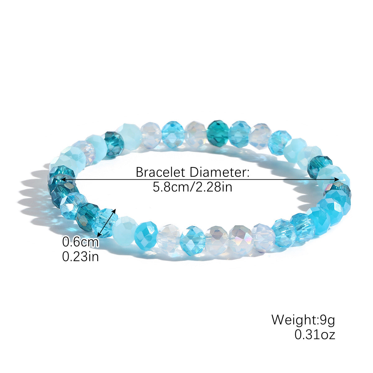 Wholesale Bohemian Elastic Line Crystal Bracelet Set