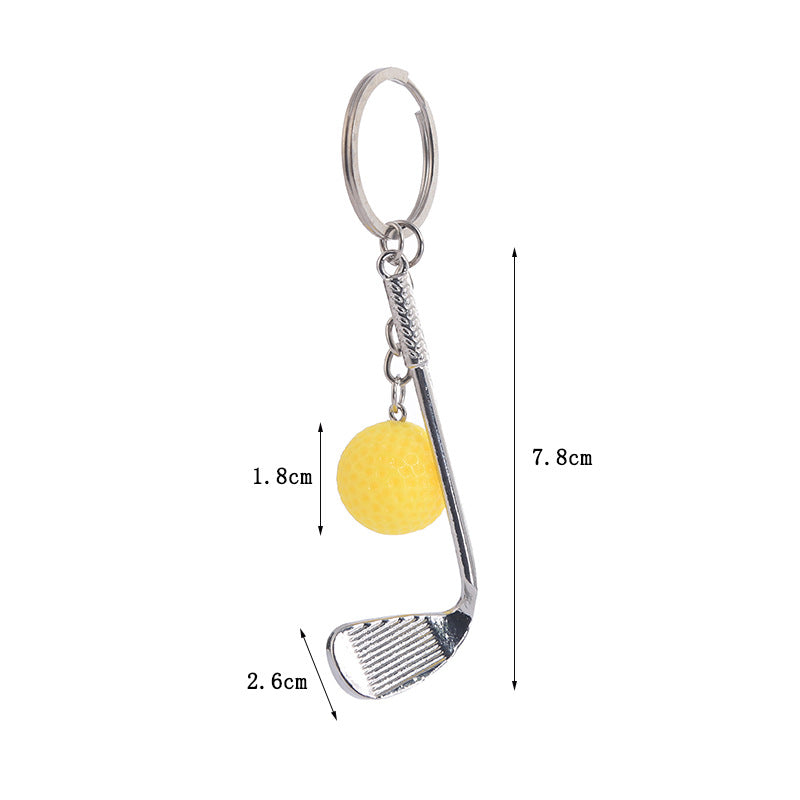 Wholesale  mini sports golf keychain