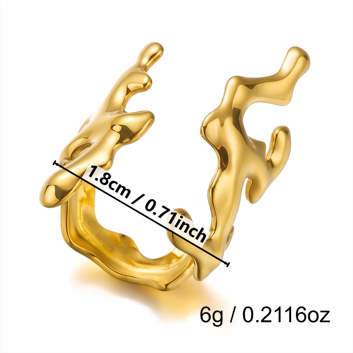 Wholesale Bohemian Sun Ginkgo Leaf Stacking Ring Set Stainless Steel Gold Plated Fashion Jewelry Accessory Gift