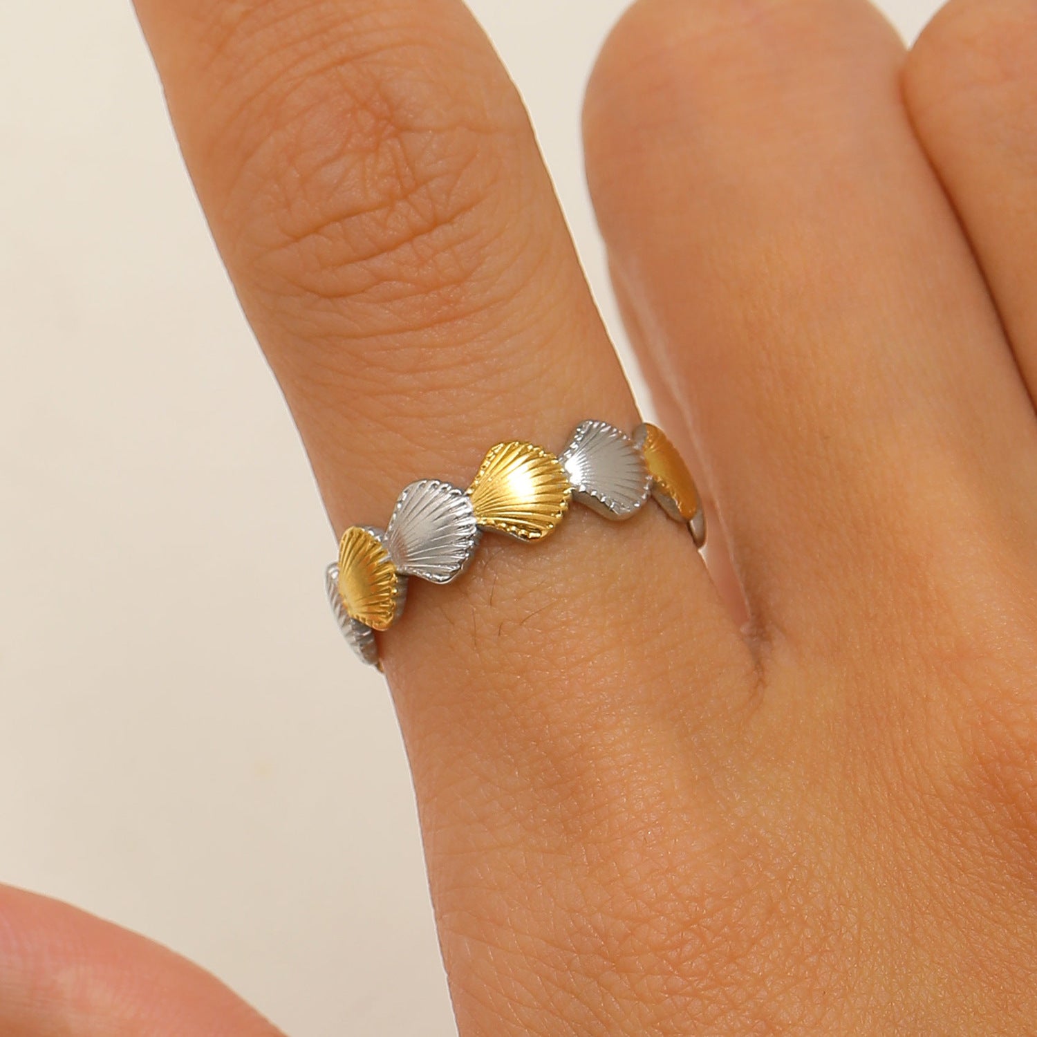 Anello regolabile con apertura oceanica per stelle marine in acciaio inossidabile all'ingrosso