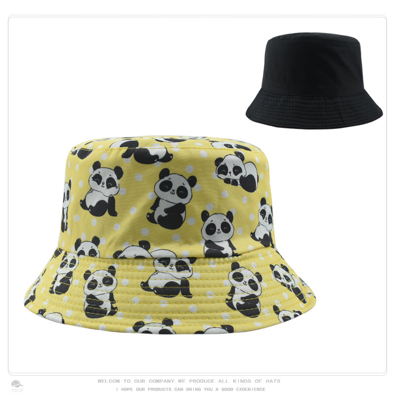 Wholesale Retro Pattern Printed Bucket Hat Double Sided Basin Hat ACC-HT-DaQi001