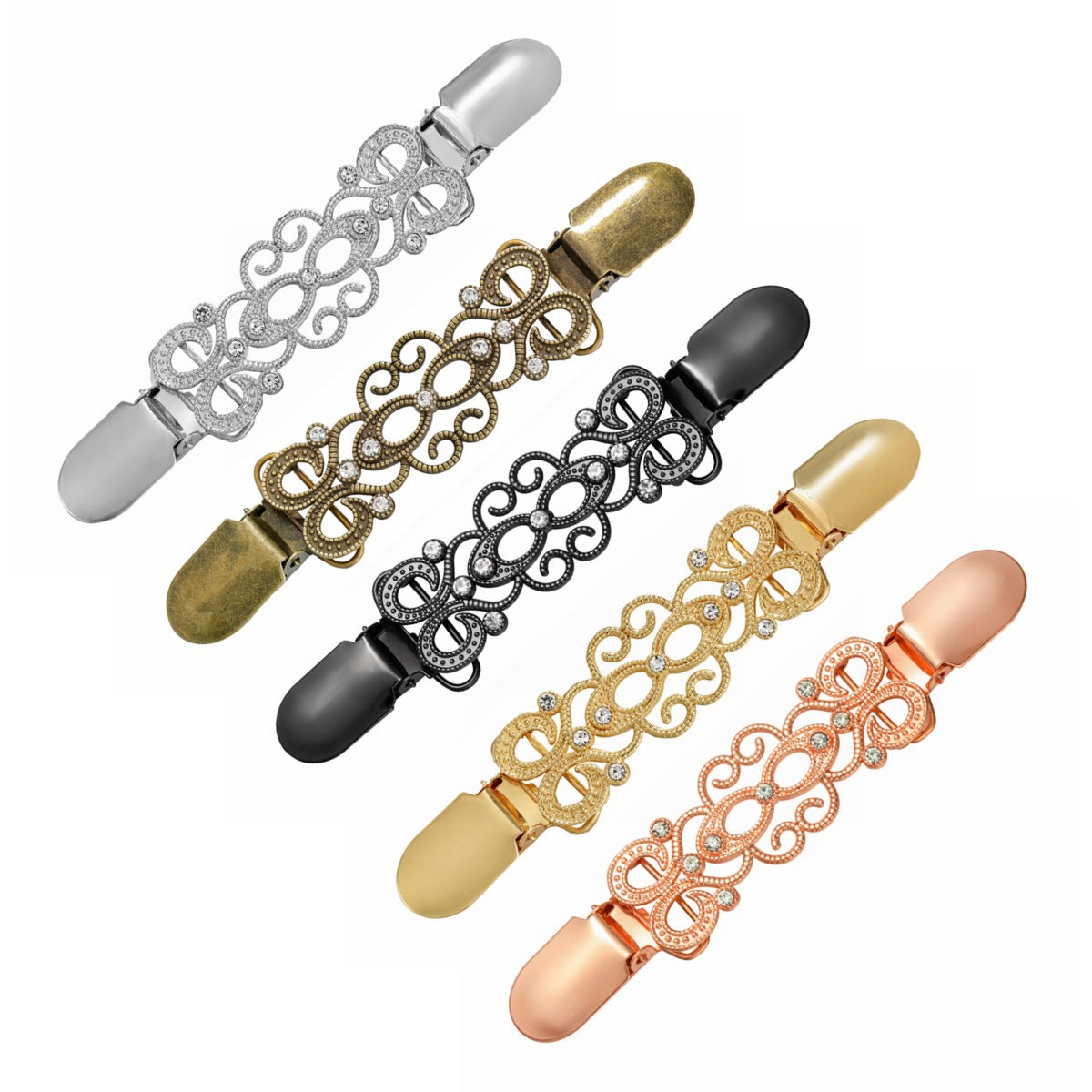 Wholesale Vintage Versatile Alloy Clip Cardigan Clip Brooch