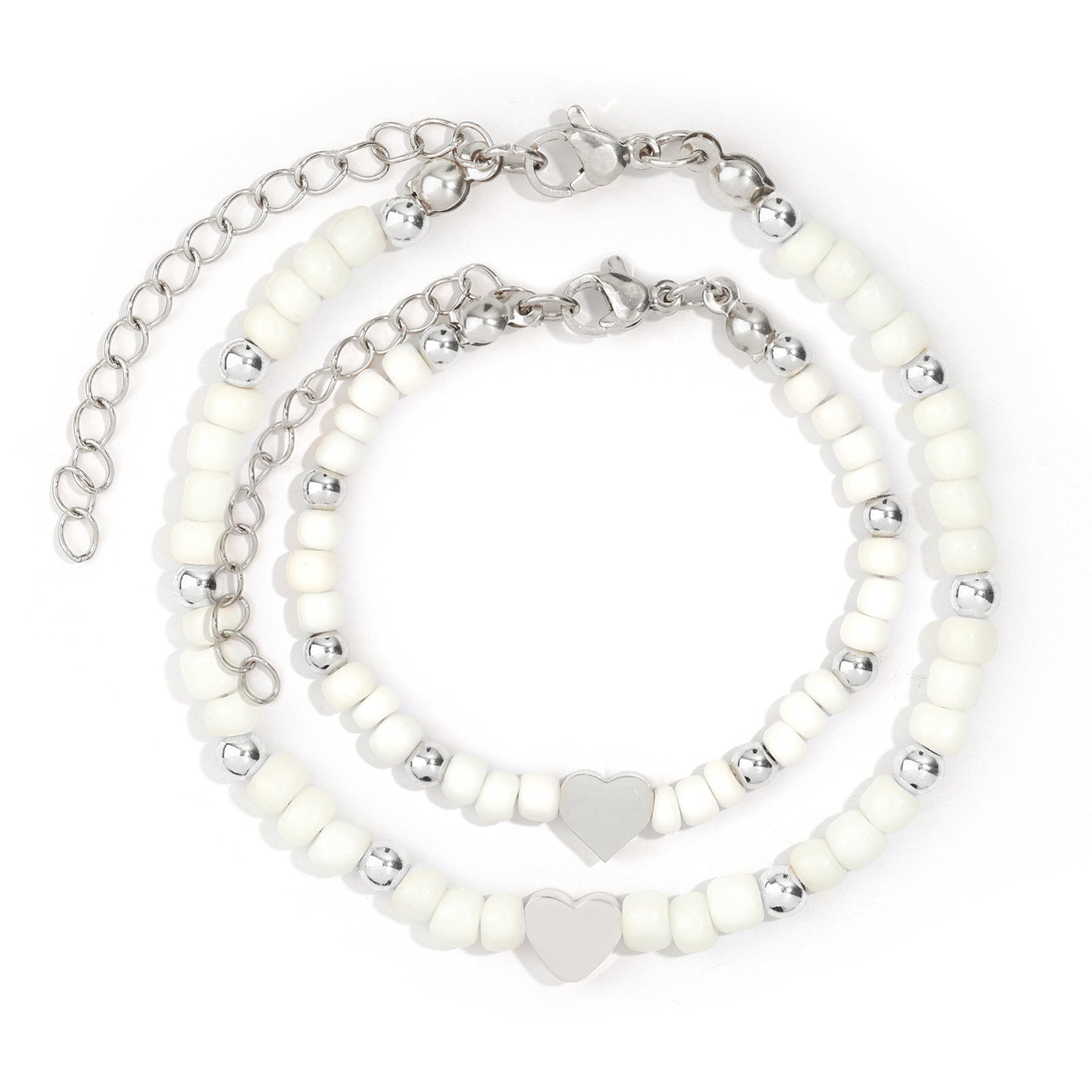 Wholesale  Love Bracelet Gold Plated Adjustable Crystal Beads Bracelet