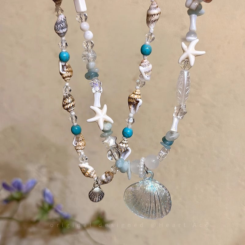 Wholesale  Natural Stone Shell Necklace