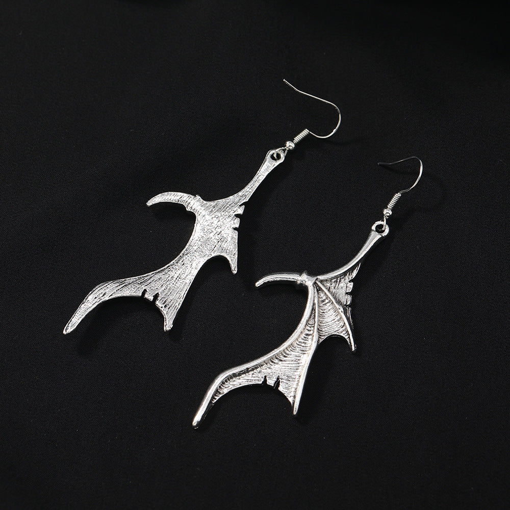 Wholesale Gothic  Earrings Bat Devil Wings Design Trendy Jewelry Accessory for Women