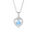 Wholesale Valentine's Day S925 sterling silver heart necklace