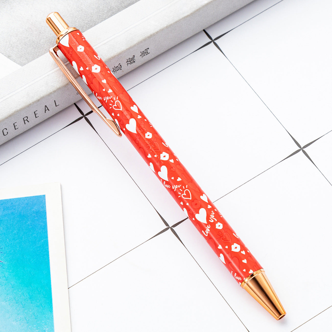 Wholesale Valentine's Day Click Pens Metal Ballpoint Pens ACC-PN-HuaH054