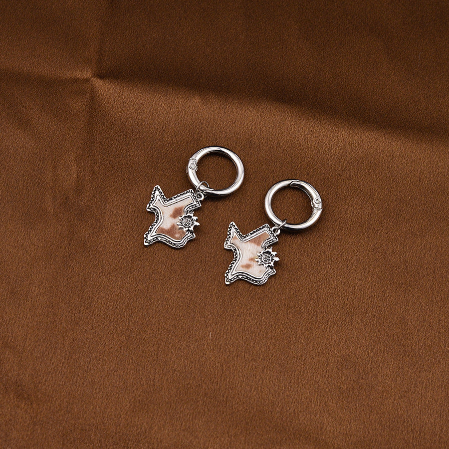 Wholesale Creative DIY US map pendant Shoes Charms