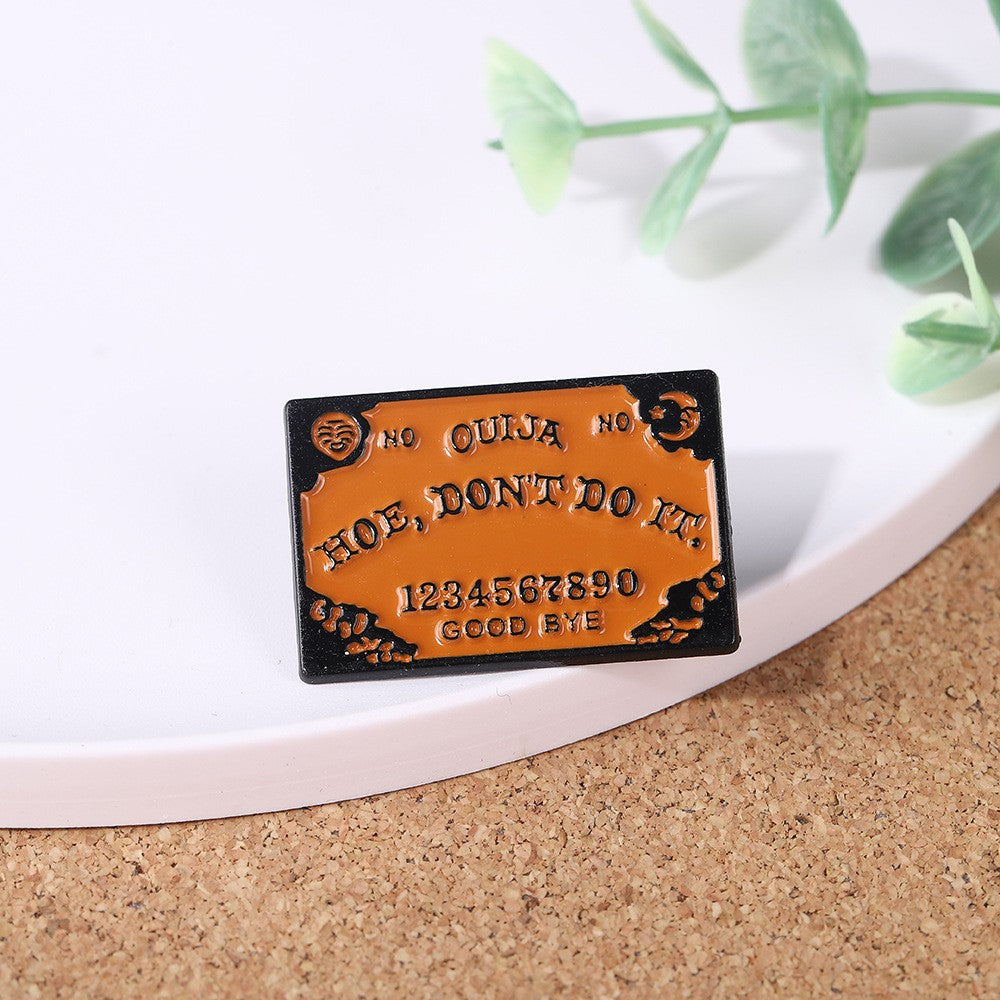 Wholesale  short sentence paint brooch