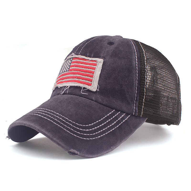 Wholesale American Flag Padded Embroidered Sports Baseball Cap