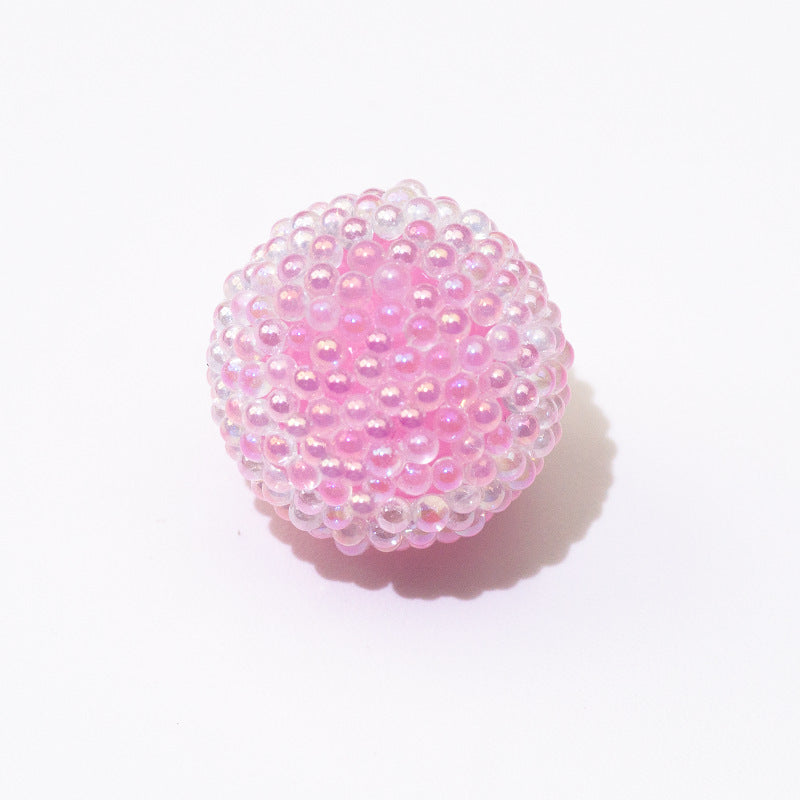 Wholesale 10PCS  Acrylic Macaron Bubble Through-hole 17mm Sugar Beads ACC-BDS-GeRui001