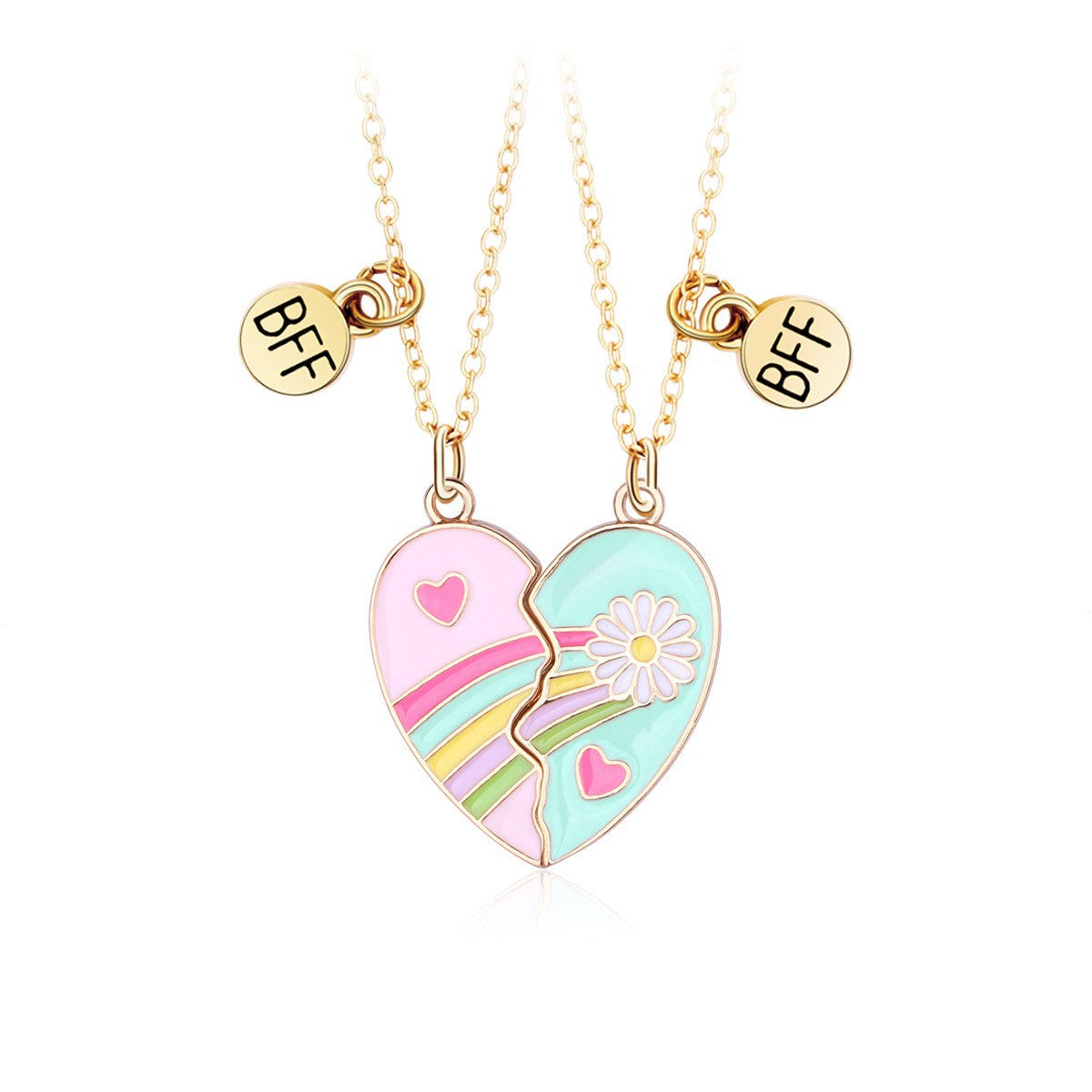 Wholesale Oil Drop Love Magnet Necklace Set ACC-NE-Hanp006