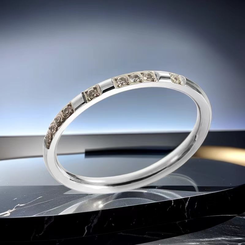 Wholesale Titanium Steel Ring Stainless Steel Baby's Breath Ring ACC-RS-Xinj001