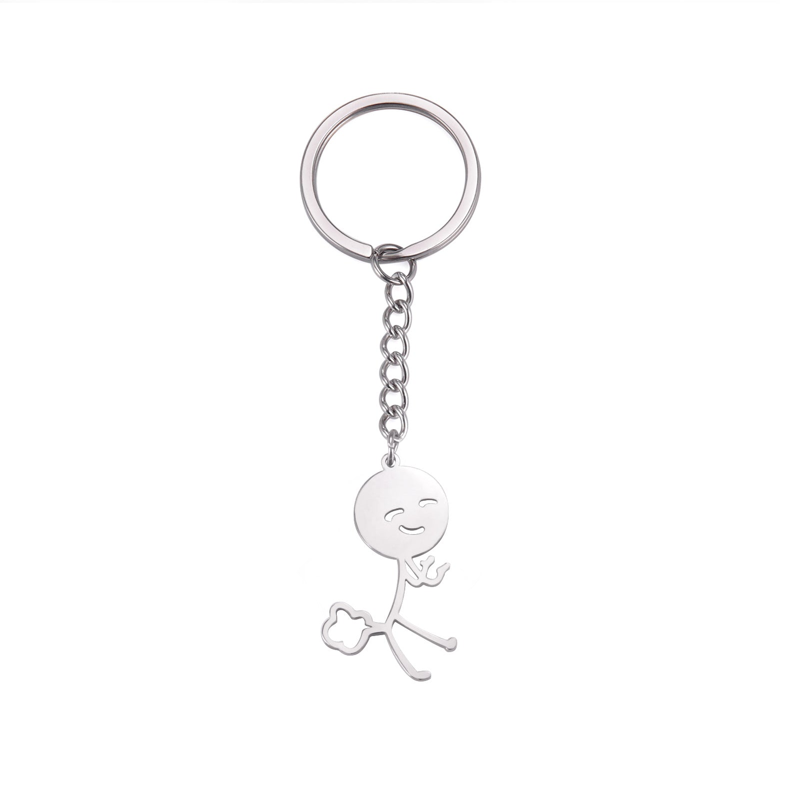 Wholesale Cartoon Fun Farting Children Stainless Steel Keychain ACC-KC-QiJu001