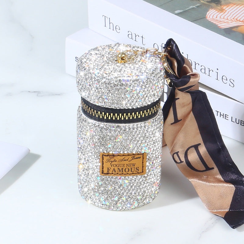 Wholesale Love Heart Diamond Coin Purse Keychains ACC-KC-RuiJie001