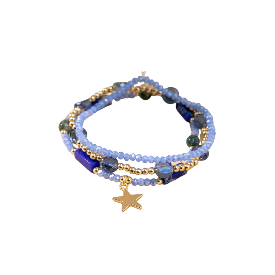 Wholesale Bohemian Colorful Rice Beads Stacking Bracelet