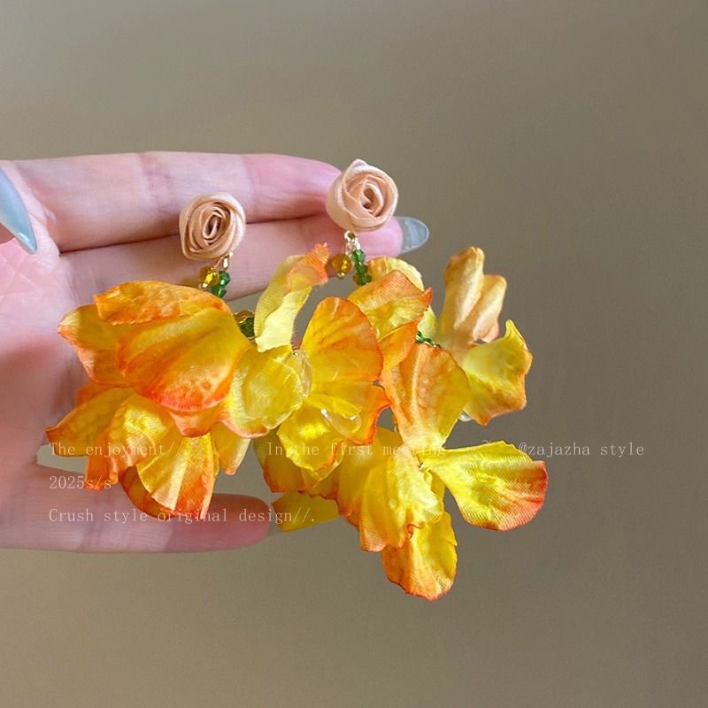 Wholesale Colorful flower earrings