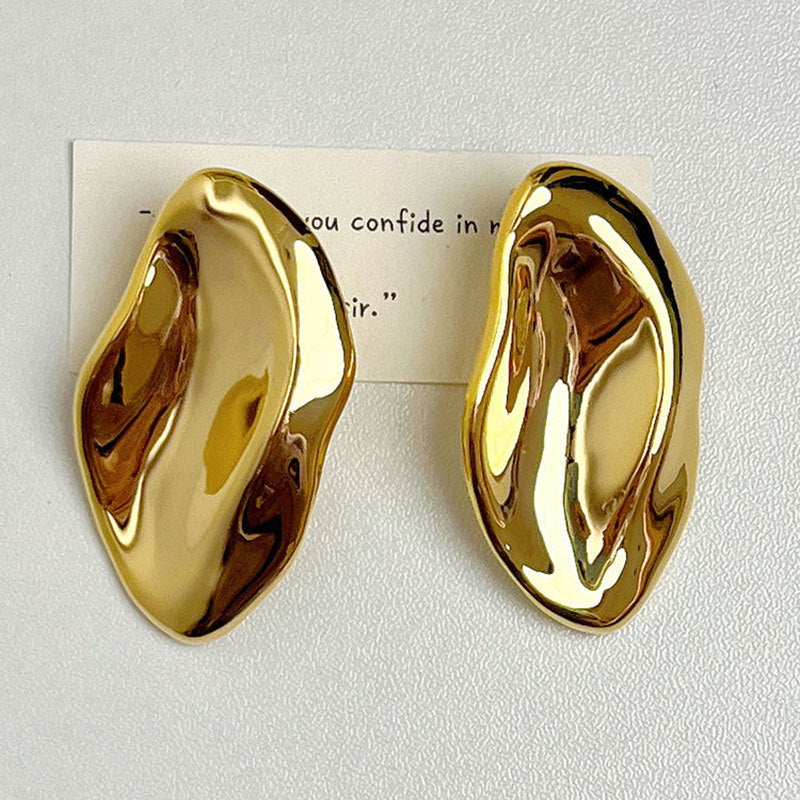 Wholesale Irregular Bump Pleated Earrings Vintage Earrings ACC-ES-SZL002