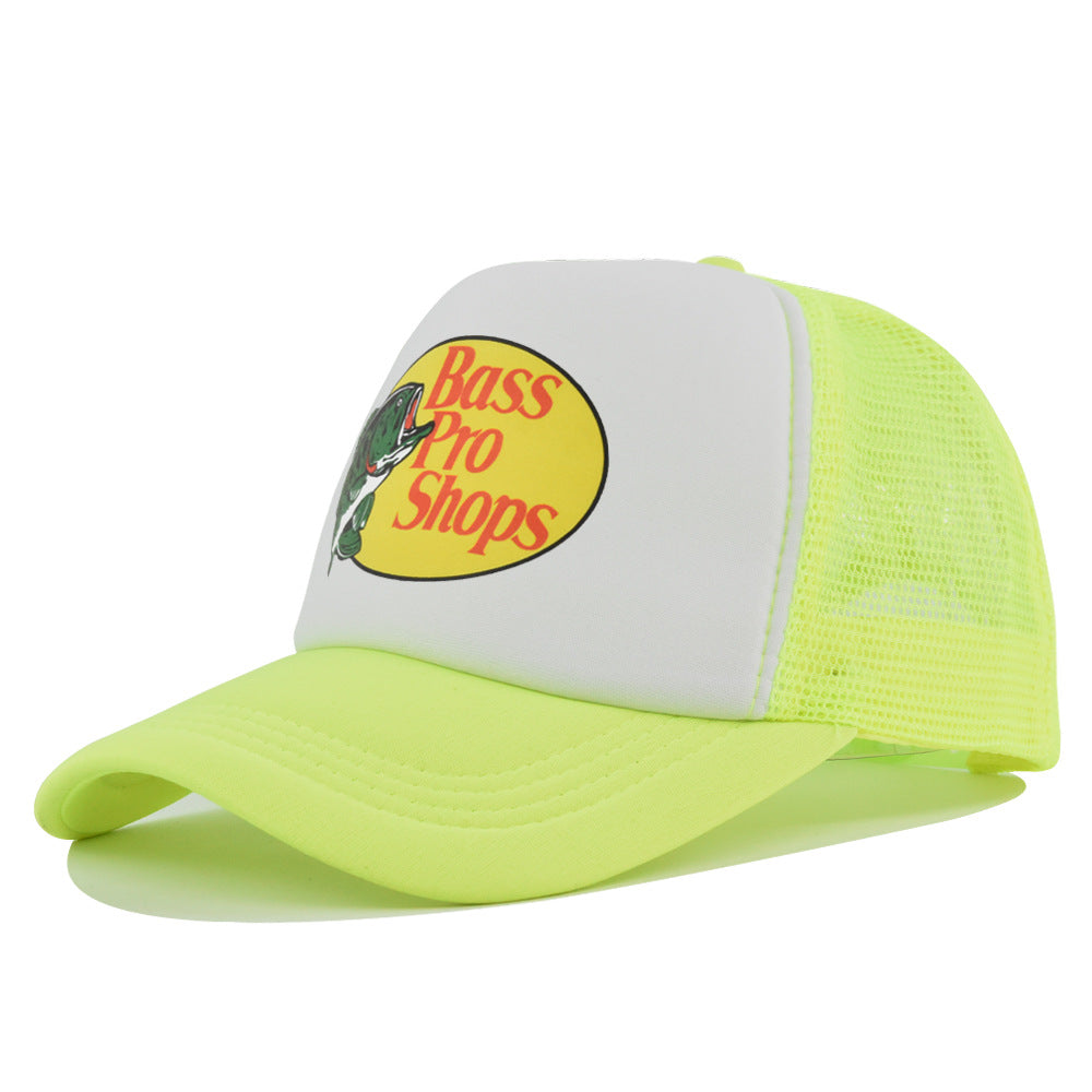 Wholesale Printed fish silk screen cap summer net Hat
