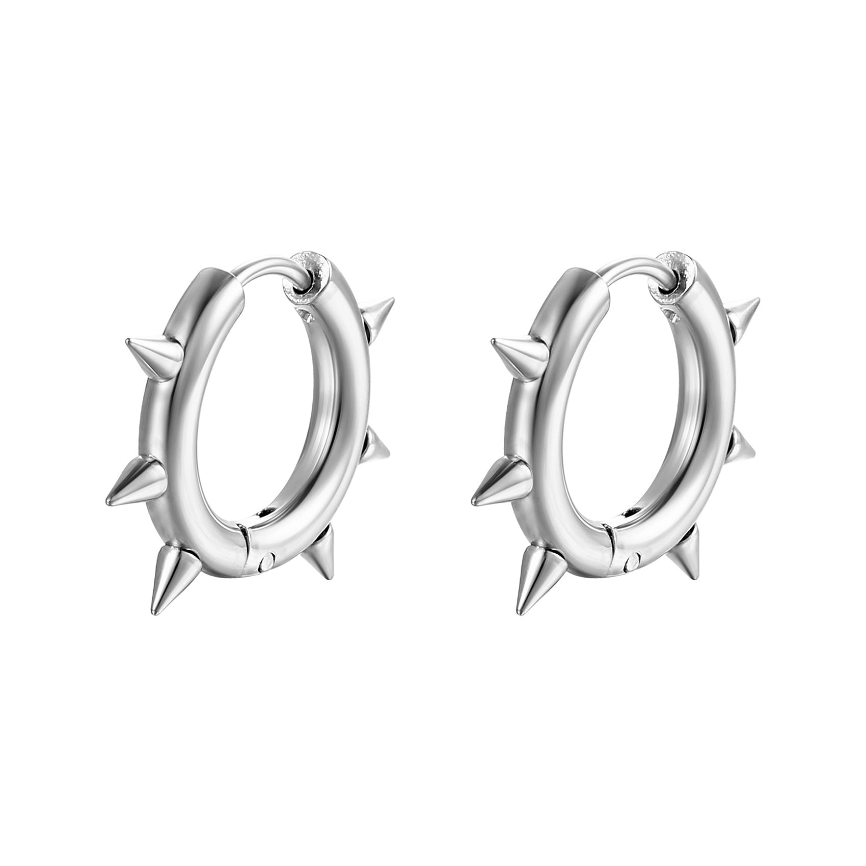 Wholesale Stainless Steel Cone Round Earrings ACC-ES-MuShan021