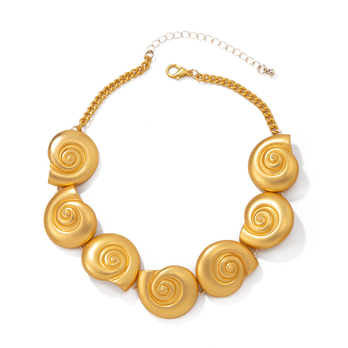 Wholesale Conch Shape Exaggerated Metal Necklace
