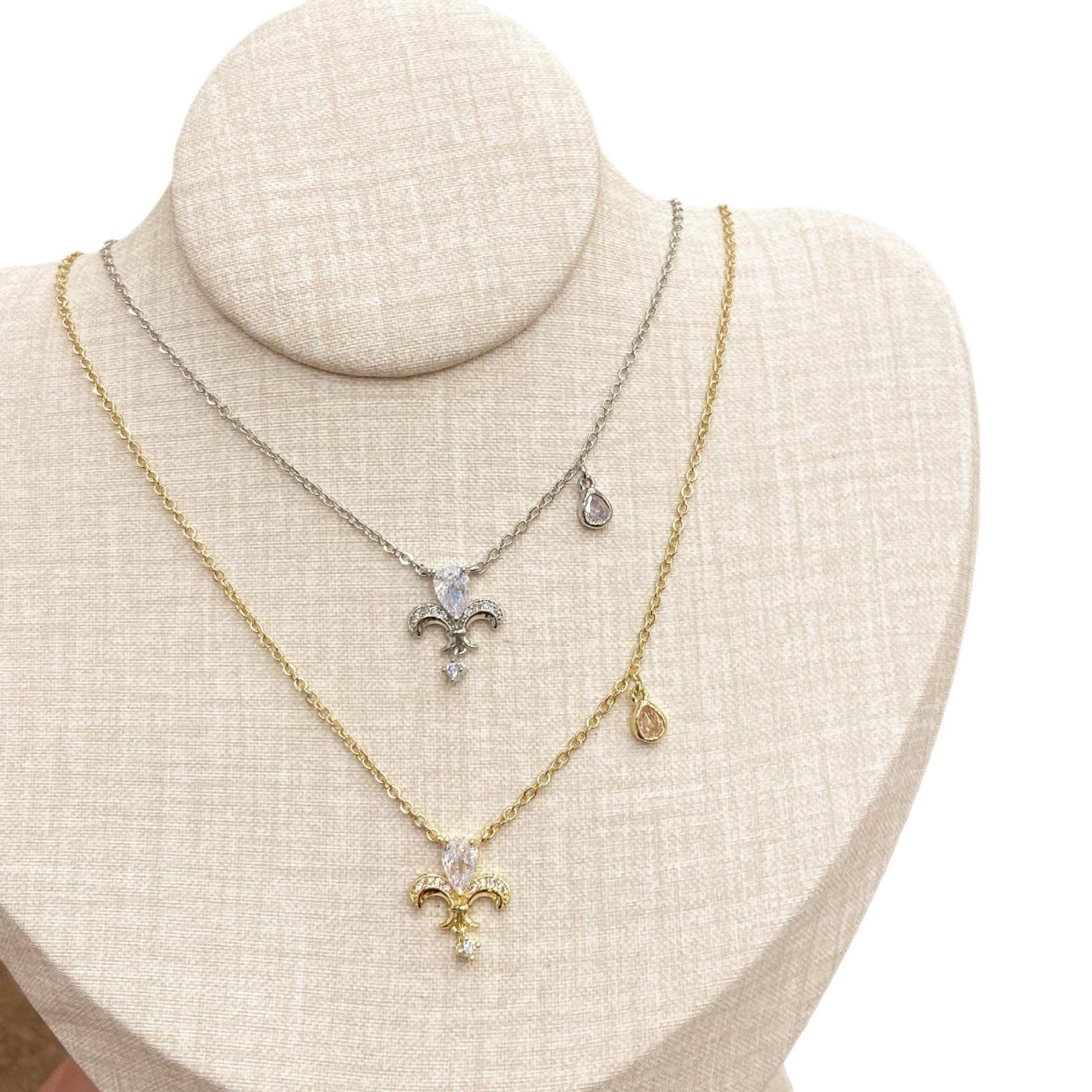 Wholesale copper zircon iris pendant necklace