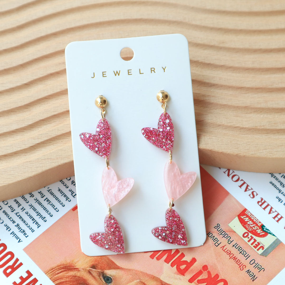 Wholesale  Valentine's Day love acrylic earrings