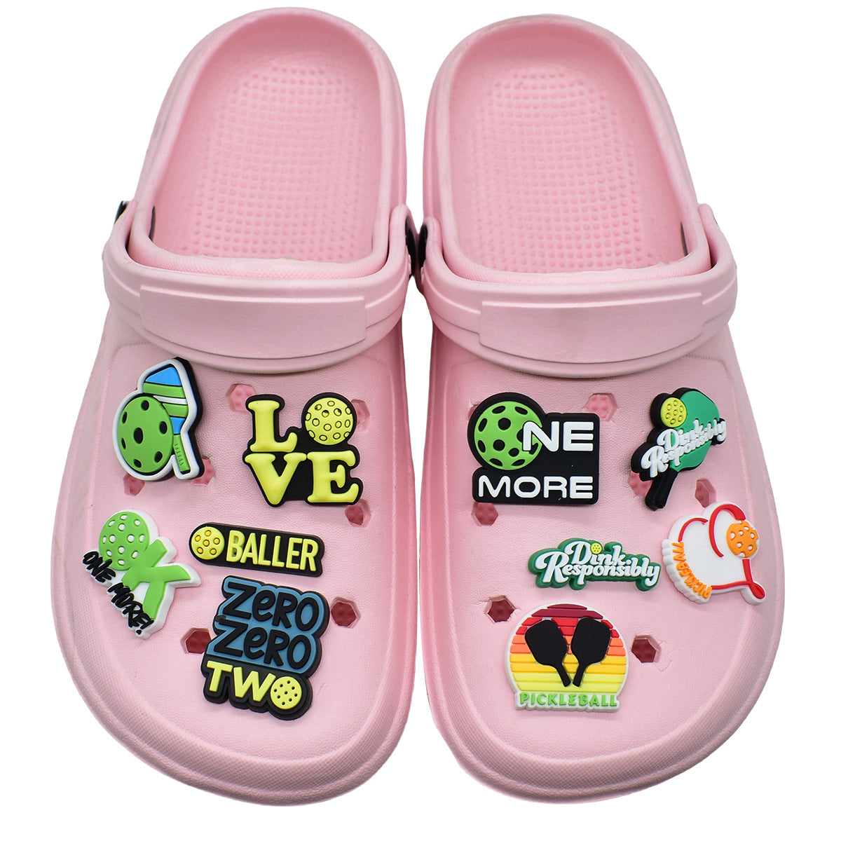 Wholesale Random 100pcs Ball Sports PVC Soft Rubber Shoe Buckle Decoration ACC-SC-RYY077