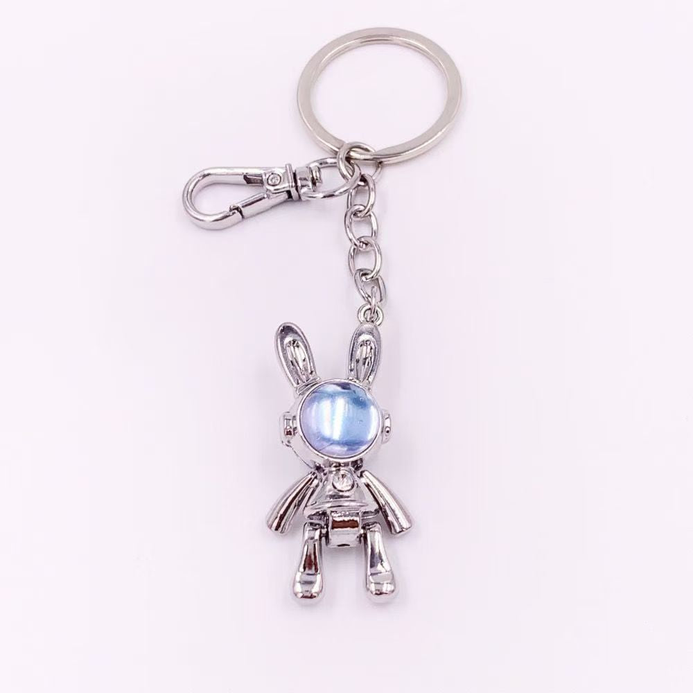 Wholesale Moonstone Space Bunny Keychain