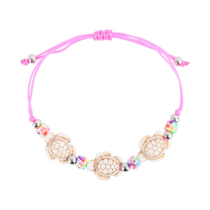 Wholesale  Animal Turquoise Turtle Woven Bracelet