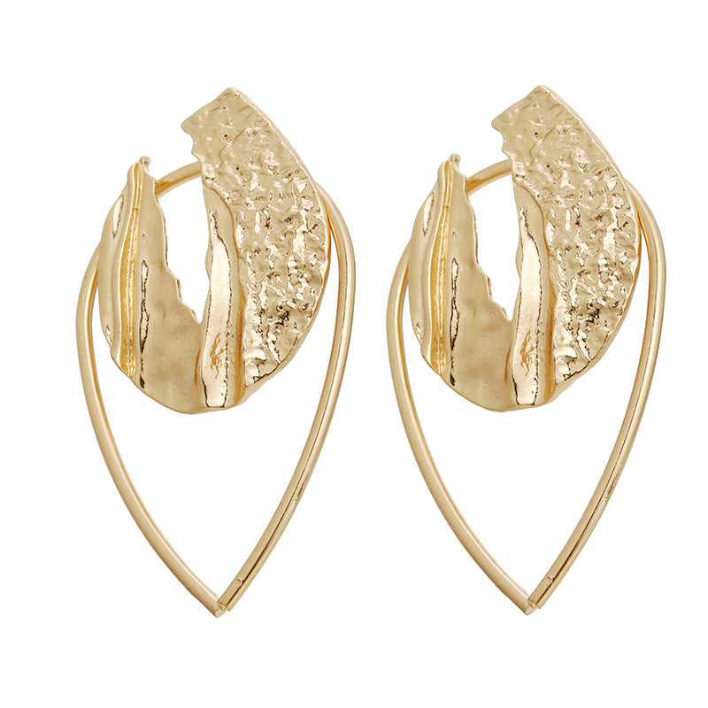 Wholesale  Round Pieces Exaggerated Earrings