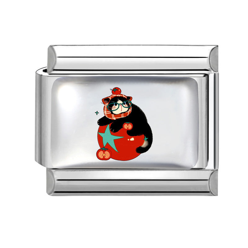 Wholesale Italian Cartoon Cute Animal DIY Stainless Steel Splicing Bracelet – Fashion Jewelry Accessory Gift