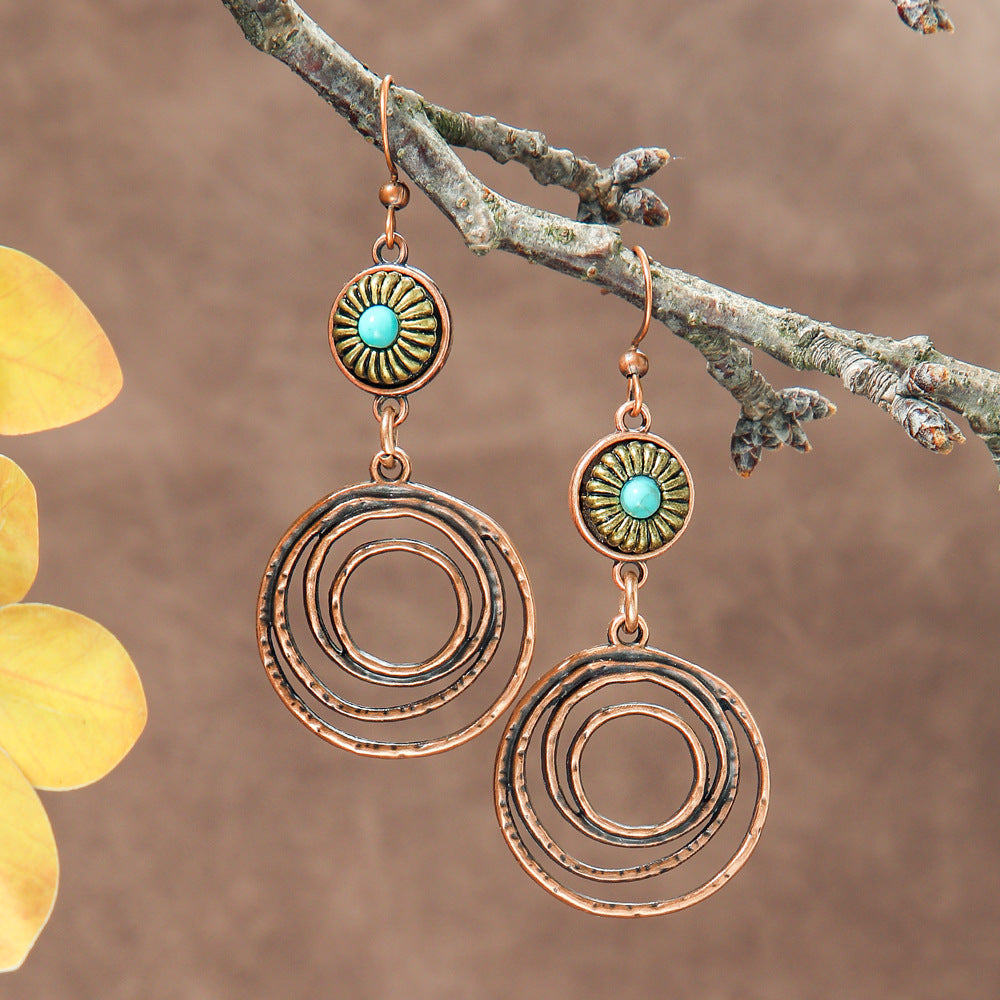 Wholesale Bohemian Geometric Earrings Fashion Accessory Boutique Resale