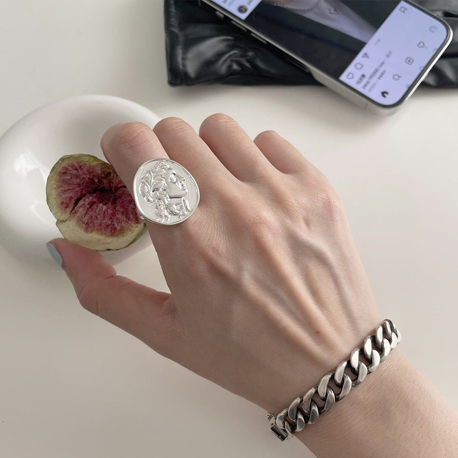 Wholesale 925 sterling silver portrait ring