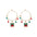 Wholesale Christmas Set Asymmetric Tassel Oil Drop Snowman Earrings
