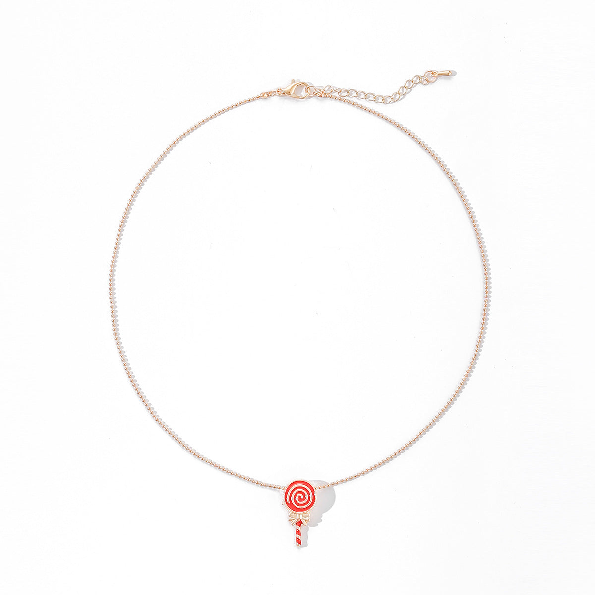 Wholesale Christmas cartoon oil dripping  elk necklace