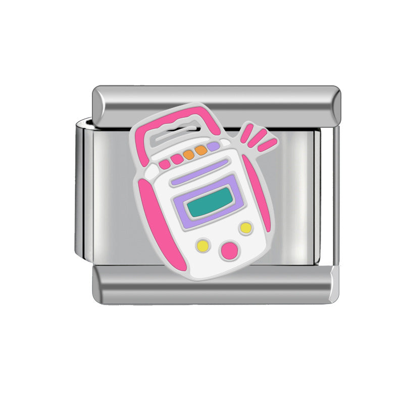 Wholesale Italian Charm Bracelet Heart Shape Stainless Steel Bracelet 9mm DIY Pattern Free Stitching Detachable Composable Bracelet ACC-BT-JL007