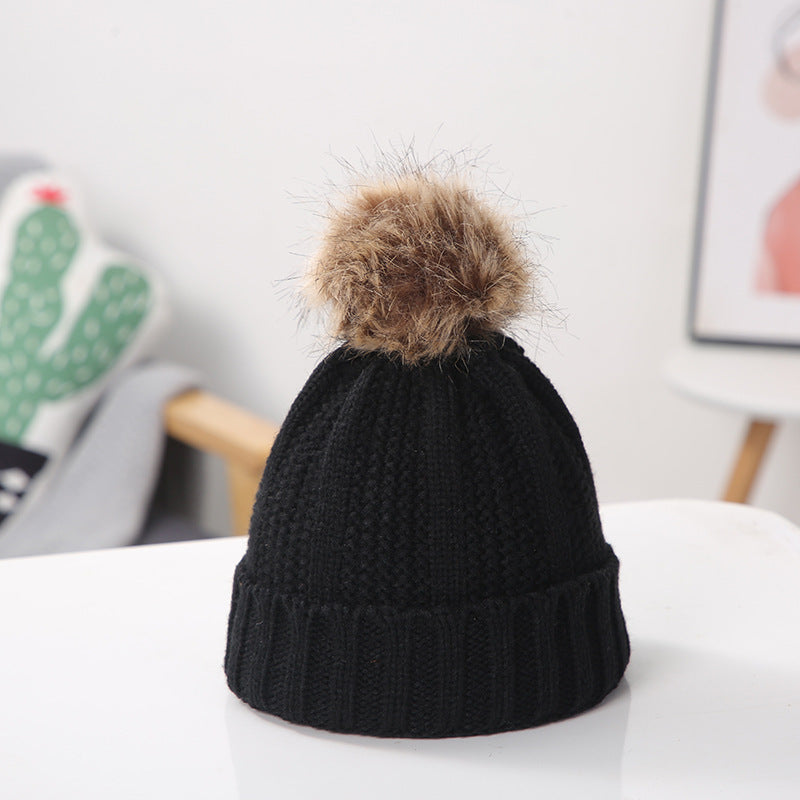 Wholesale Warm Pom Pom Knitted Hat ACC-HT-Suli005