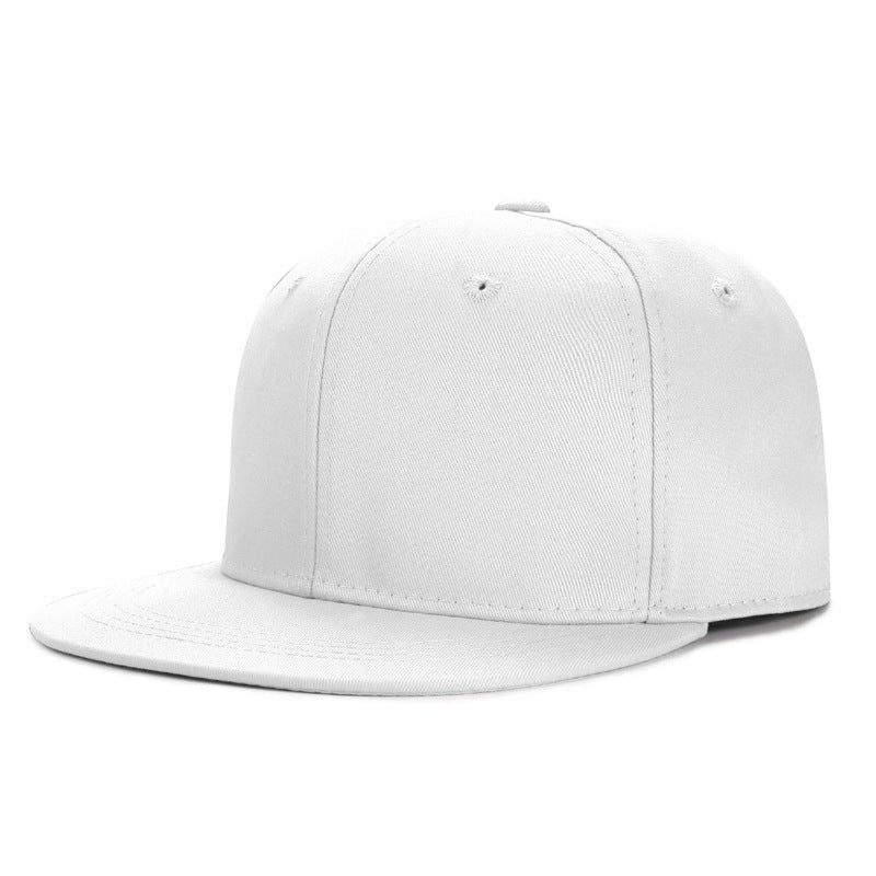 Wholesale Fashion Six Panel Hard Top Flat Brim Hip Hop Baseball Cap Unisex Streetwear Summer Casual Hat