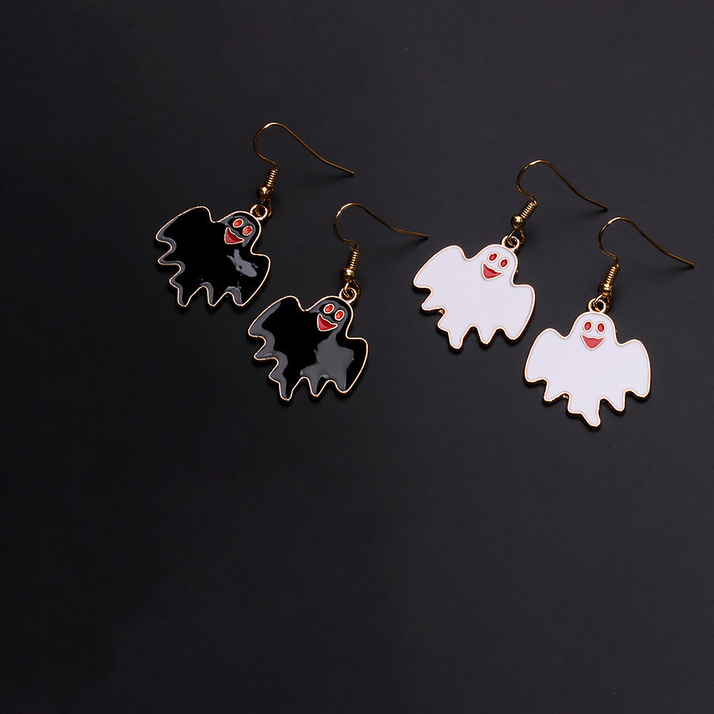 Wholesale 10pcs cute cartoon earrings pumpkin alloy earrings