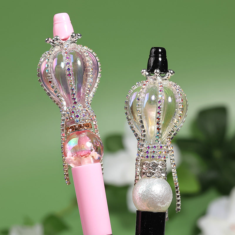 Wholesale 5pcs/pack UV Plated Color Crown Hot Air Balloon DIY Acrylic Beads ACC-BDS-BLG002