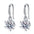 Wholesale  Mosan Diamond Luxury Snowflake Earrings