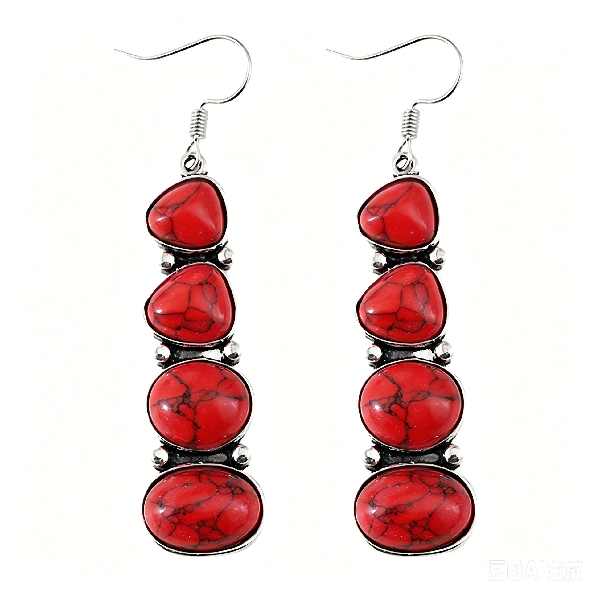 Wholesale Bohemian Vintage Tassel Earrings Geometric Zinc Alloy Electroplated Party Wear Jewelry