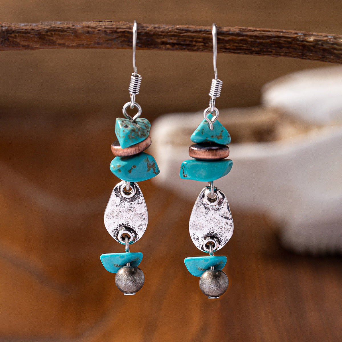 Wholesale 5pcs Vintage Turquoise Earrings