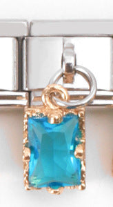 Wholesale Italian Module  Small Round Zircon Stainless Steel DIY Bracelet